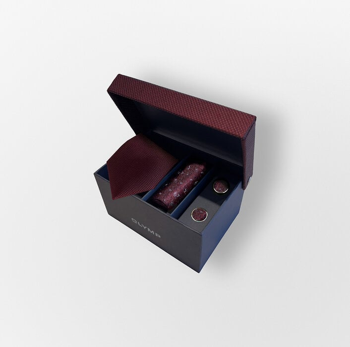 OLYMP Set cravatta e fazzoletto da taschino e gemelli – Immagine 1 di 5 OLYMP Set cravatta e fazzoletto da taschino e gemelli – Immagine 1 di 5
